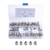 Max Maxb 100 Pack Lot - M5x16 Rack Mount Cage Nuts & Screws w/ Washers - Square Clips