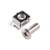 Max Maxb 50 Pack Lot - M6X16 Rack Mount Cage Nuts & Screws w/ Washers - Square Clips