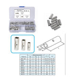 Max Maxb 150pcs Wire Copper Crimp Connector Non-Insulated Cord Pin Terminal AWG 22-10