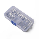 Max Maxb 150pcs Wire Copper Crimp Connector Non-Insulated Cord Pin Terminal AWG 22-10