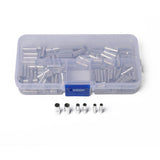 Max Maxb 150pcs Wire Copper Crimp Connector Non-Insulated Cord Pin Terminal AWG 22-10