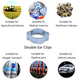 Max Maxb Double Ear Clamps O Clips Mikalor Water Fuel Air Hose Assortment Box x40