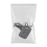 Max Maxb Bluetooth Car Charger 3.1A Fast Charge Card FM Car Bluetooth MP3 Transmitter Black