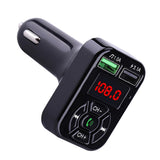 Max Maxb Bluetooth Car Charger 3.1A Fast Charge Card FM Car Bluetooth MP3 Transmitter Black