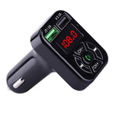 Max Maxb Bluetooth Car Charger 3.1A Fast Charge Card FM Car Bluetooth MP3 Transmitter Black