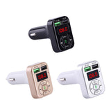 Max Maxb Bluetooth Car Charger 3.1A Fast Charge Card FM Car Bluetooth MP3 Transmitter Black