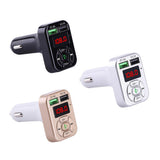 Max Maxb Bluetooth Car Charger 3.1A Fast Charge Card FM Car Bluetooth MP3 Transmitter Black