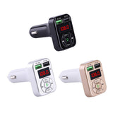 Max Maxb Bluetooth Car Charger 3.1A Fast Charge Card FM Car Bluetooth MP3 Transmitter Black