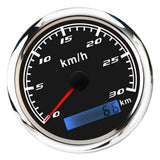 Maxbell Marine Car Digital GPS Speedometer Gauge 0-30 km/h Pulse Signal Black