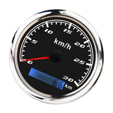 Maxbell Marine Car Digital GPS Speedometer Gauge 0-30 km/h Pulse Signal Black