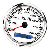 Maxbell Marine Car Digital GPS Speedometer Gauge 0-200 km/h Pulse Signal White