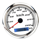 Maxbell Marine Car Digital GPS Speedometer Gauge 0-200 km/h Pulse Signal White