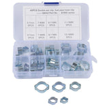 Max 40Pcs 5 Size Mini Fuel Injection Style Hose Clamp For Diesel Petrol Pipe