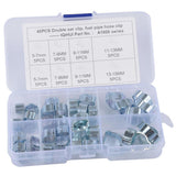 Max 40Pcs 5 Size Mini Fuel Injection Style Hose Clamp For Diesel Petrol Pipe