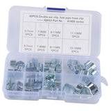 Max 40Pcs 5 Size Mini Fuel Injection Style Hose Clamp For Diesel Petrol Pipe