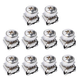 Max 10 Pack Lot - M5x16 Rack Mount Cage Nuts & Screws w/ Washers - Square Clips