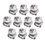Max 10 Pack Lot - M5x16 Rack Mount Cage Nuts & Screws w/ Washers - Square Clips