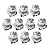 Max 10 Pack Lot - M5x16 Rack Mount Cage Nuts & Screws w/ Washers - Square Clips