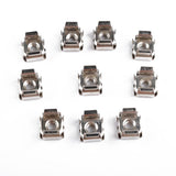 Max 10 Pack Lot - M5x16 Rack Mount Cage Nuts & Screws w/ Washers - Square Clips