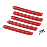 Max 5pieces Front&Back Red Door Grab Handle Cover For Jeep Wrangler JK 4 doors