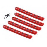 Max 5pieces Front&Back Red Door Grab Handle Cover For Jeep Wrangler JK 4 doors