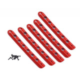 Max 5pieces Front&Back Red Door Grab Handle Cover For Jeep Wrangler JK 4 doors
