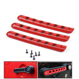 Max 5pieces Front&Back Red Door Grab Handle Cover For Jeep Wrangler JK 4 doors