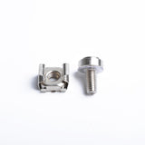 Max 10 Pack Lot - M6X16 Rack Mount Cage Nuts & Screws w/ Washers - Square Clips