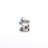 Max 10 Pack Lot - M6X16 Rack Mount Cage Nuts & Screws w/ Washers - Square Clips