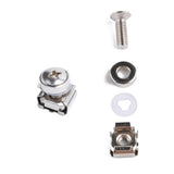 Max 10 Pack Lot - M6X16 Rack Mount Cage Nuts & Screws w/ Washers - Square Clips