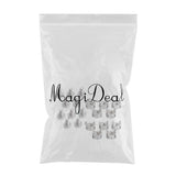 Max 10 Pack Lot - M6X16 Rack Mount Cage Nuts & Screws w/ Washers - Square Clips