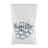 Maxbell 17-20MM DOUBLE EAR CLIPS ,O CLAMP ,ZINC PLATED STEEL ,10 PACK