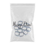 Maxbell 23-27MM DOUBLE EAR CLIPS ,O CLAMP ,ZINC PLATED STEEL ,10 PACK