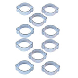 Maxbell 23-27MM DOUBLE EAR CLIPS ,O CLAMP ,ZINC PLATED STEEL ,10 PACK