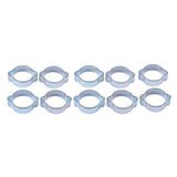 Maxbell 25-28MM DOUBLE EAR CLIPS ,O CLAMP ,ZINC PLATED STEEL ,10 PACK