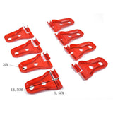 Maxbell Red Car Door Hinge Cover Protector Trim Exterior Decor For Jeep Wrangler JL