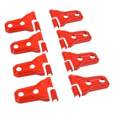 Maxbell Red Car Door Hinge Cover Protector Trim Exterior Decor For Jeep Wrangler JL