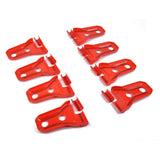 Maxbell Red Car Door Hinge Cover Protector Trim Exterior Decor For Jeep Wrangler JL