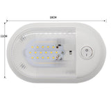 Max RV LED 12v SINGLE Dome Light Ceiling Fixture Camper Trailer Marine Motorhome