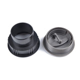 Maxbell Car Round Air Conditioning Outlet Vent ABS Front 60mm RV Air Outlet Gray