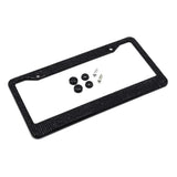 Maxbell Chrome Diamonds/Crystals Bling Metal Car License Plate Frame  Black