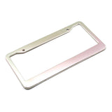 Maxbell Metal Aluminium Alloy Anodized Car License plate frame holder Blank Silver