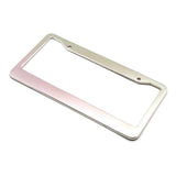 Maxbell Metal Aluminium Alloy Anodized Car License plate frame holder Blank Silver