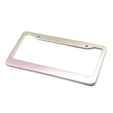 Maxbell Metal Aluminium Alloy Anodized Car License plate frame holder Blank Silver