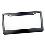 Maxbell Metal Aluminium Alloy Anodized Car License plate frame holder Blank Black