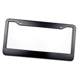 Maxbell Metal Aluminium Alloy Anodized Car License plate frame holder Blank Black