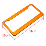 Maxbell Metal Aluminium Alloy Anodized Car License plate frame holder Blank Gold