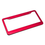 Maxbell Metal Aluminium Alloy Anodized Car License plate frame holder Blank Red