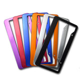 Maxbell Metal Aluminium Alloy Anodized Car License plate frame holder Blank Red