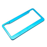 Maxbell Metal Aluminium Alloy Anodized Car License plate frame holder Blank Blue
